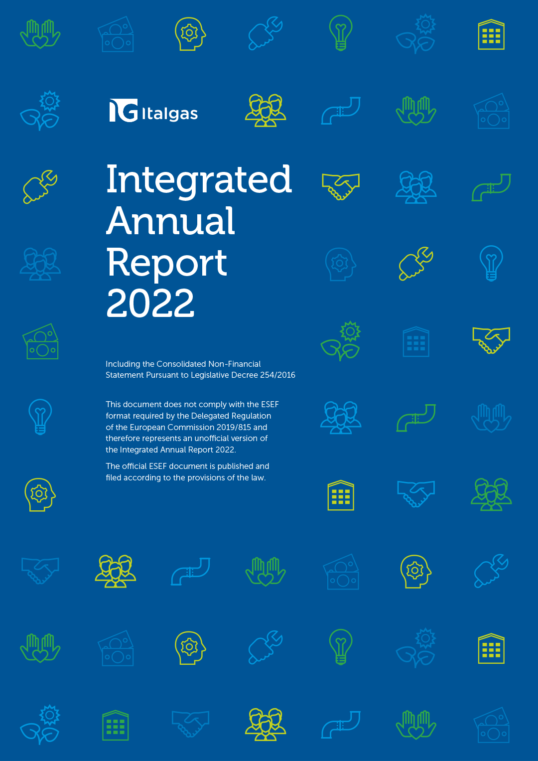Italgas Integrated Report 2022 Cover Image (ENG)